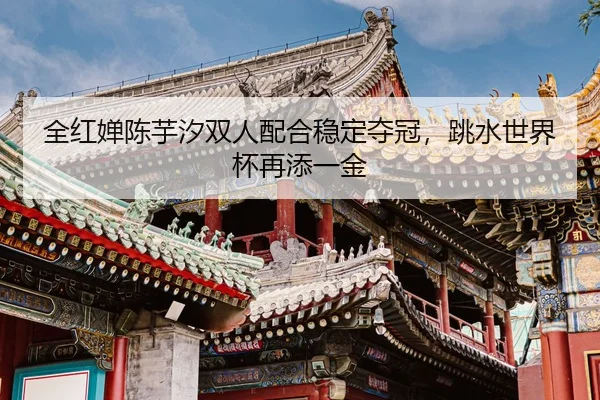 全红婵陈芋汐双人配合稳定夺冠，跳水世界杯再添一金
